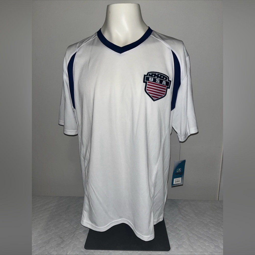 Vintage Panna Ole USA Soccer Jersey White Sz Med NWT Olympics World Cup